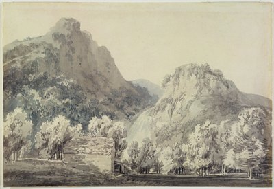 Waterfall at Lodore, Cumberland by Joseph Mallord William Turner